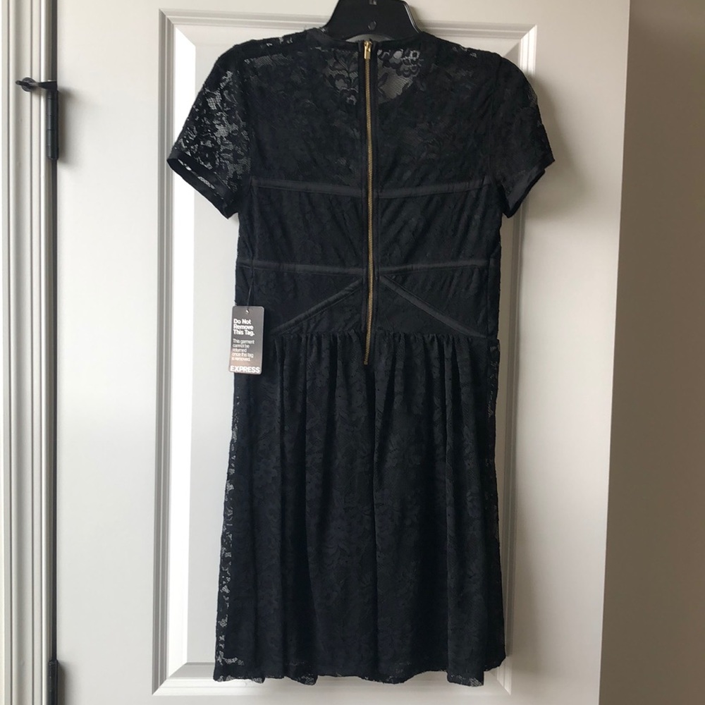 EXPRESS BLACK LACE DRESS SIZE SMALL - Picture 4 of 5